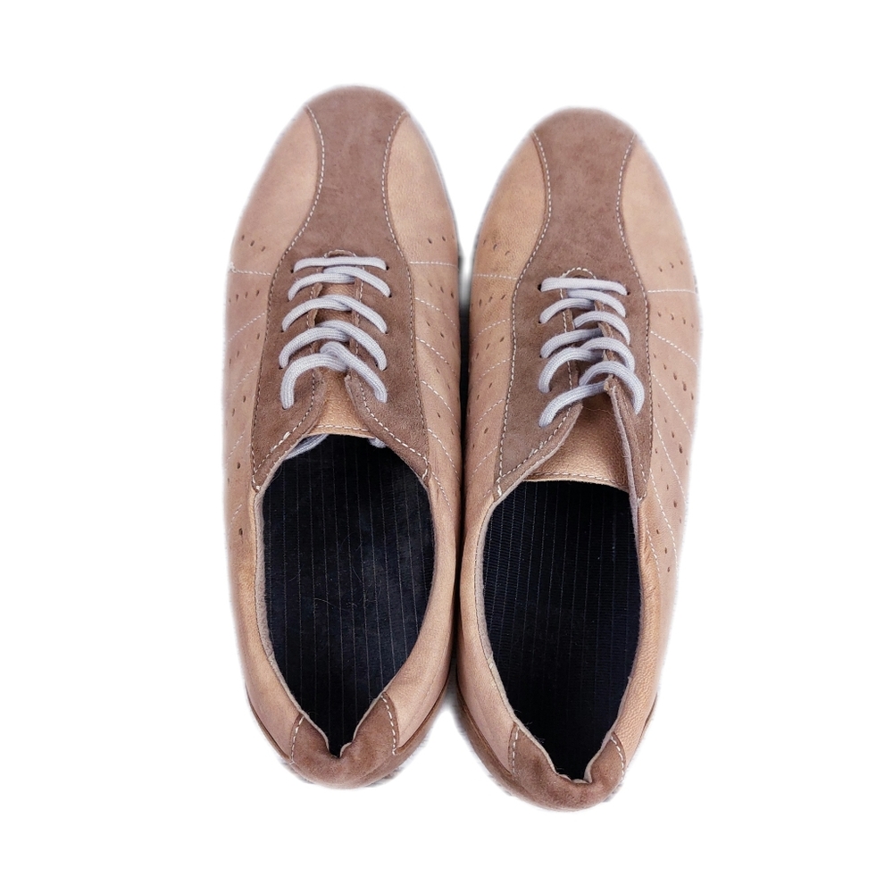 Munro EUC Womens 8M Tori Oxford Brown/Tan Suede Shoe Sneakere - Picture 3 of 7